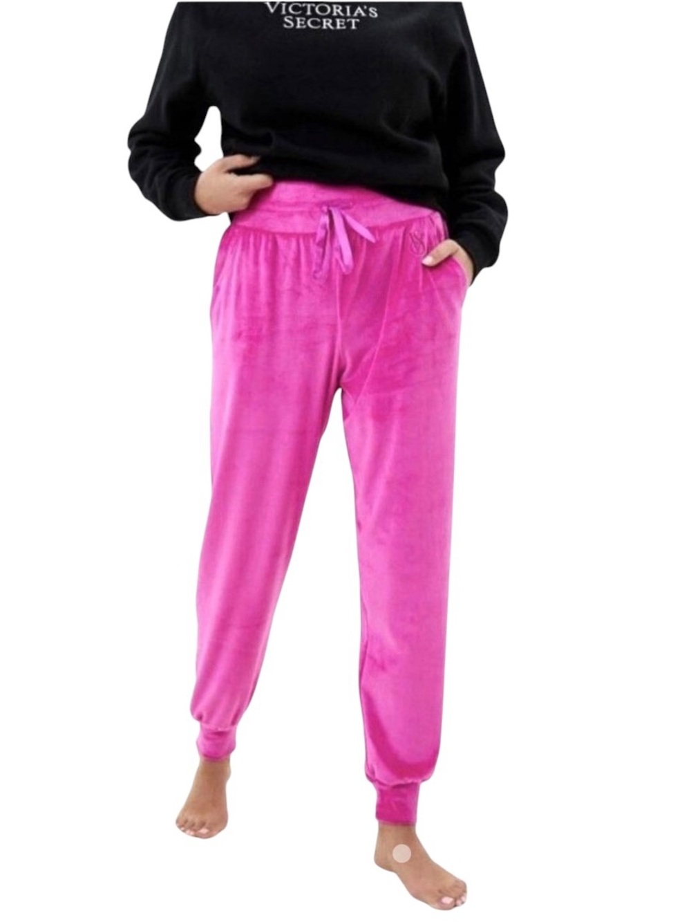 Victoria's Secret Pink Velour Jogger Sweatpants XXL NEW